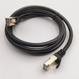 Cable de conexión redondo categoría 8, cable de red Cat8, cable gigabit de alta velocidad para uso doméstico y exterior, de cobre sin oxígeno, blindado, categoría 8, twi - Product Image 2