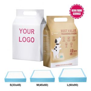 Free Sample Available High SAP Ultra Thick Pet <b>Training</b> Mats 45x60cm Non Slip Adhesive Backing Private Label Brand Factory - Product Image 1