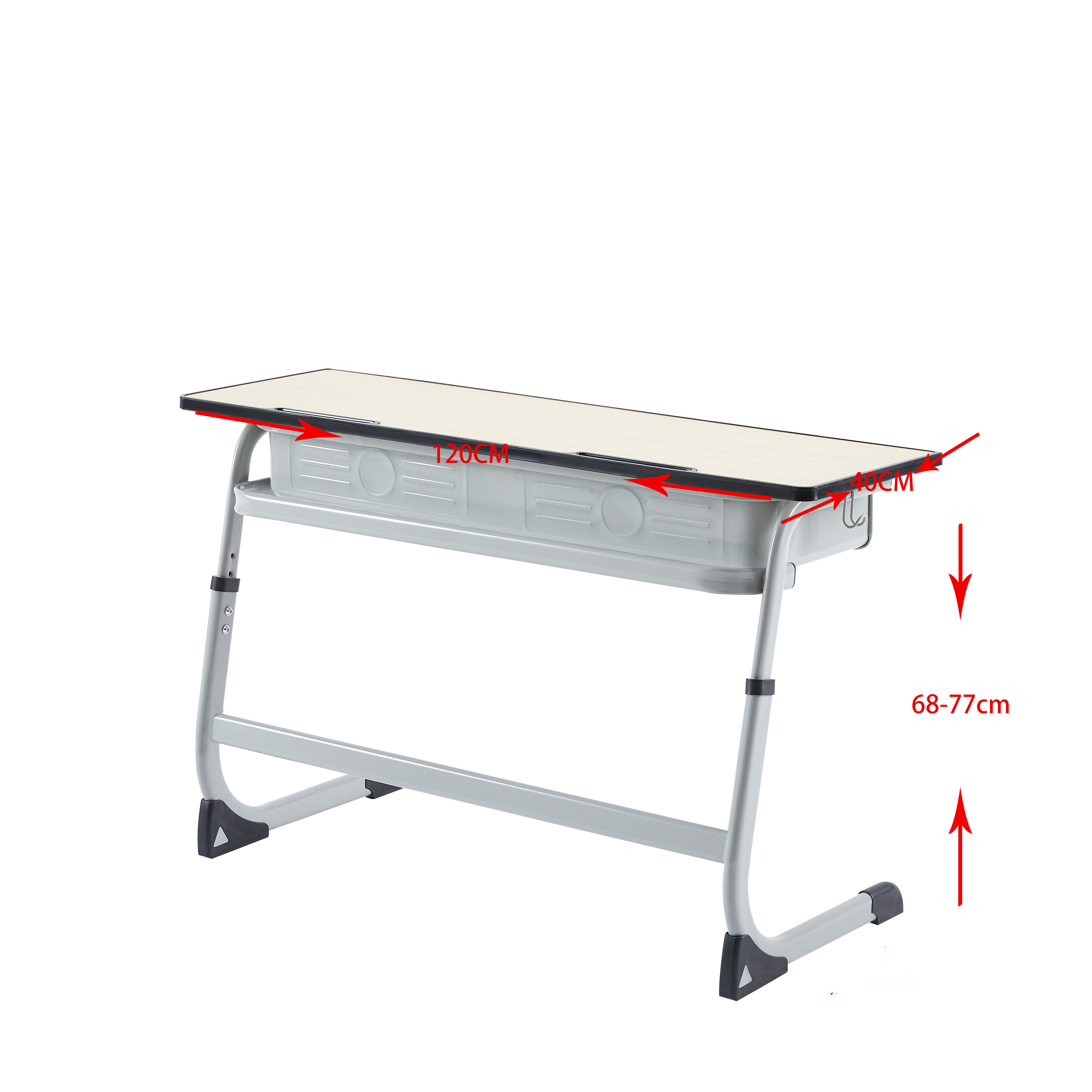 โต๊ะสีเทา