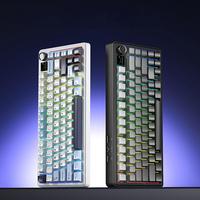 Nouveau clavier mécanique de jeu AULA F75 MAX 75% filaire 2.4G Hot-Swap RGB E-sports avec batterie 4000mAh Écran TFT pour PC Bureau