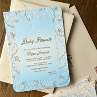 Invitaciones de Boda Personalizadas, Tarjeta de Felicitación con Papel de Arte, Opciones de Papel Kraft e Impresión Offset