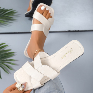 Nouvelles sandales mode pour femmes, à bout carré, polyvalentes, grandes tailles, pour l'extérieur, été 916 - Product Image 4