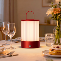 Lampe de table à led pour hôtel avec gradateur Lampe de table rechargeable décorative moderne de luxe avec station de charge Restaurant