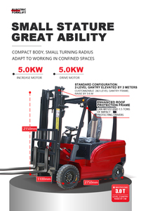 Chariots élévateurs électriques miniatures 60V 72V 3 tonnes 1,5 tonne 2 tonnes 5 tonnes avec livraison gratuite – Prix des chariots élévateurs électriques à batterie - Product Image 2
