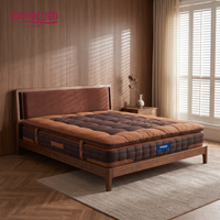 Matelas sur mesure de luxe LOONGFUNG, brodé à la main, avec dessus en laine moelleuse, coton Q-Bounce, mousse à mémoire de forme et ressorts ensachés