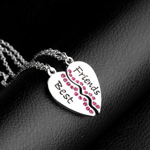 Nouveau Design BFF Amitié Collier pour 2 pcs Correspondant Coeur Meilleurs Amis Pour Toujours Pendentif Colliers Ensemble - Product Image 4