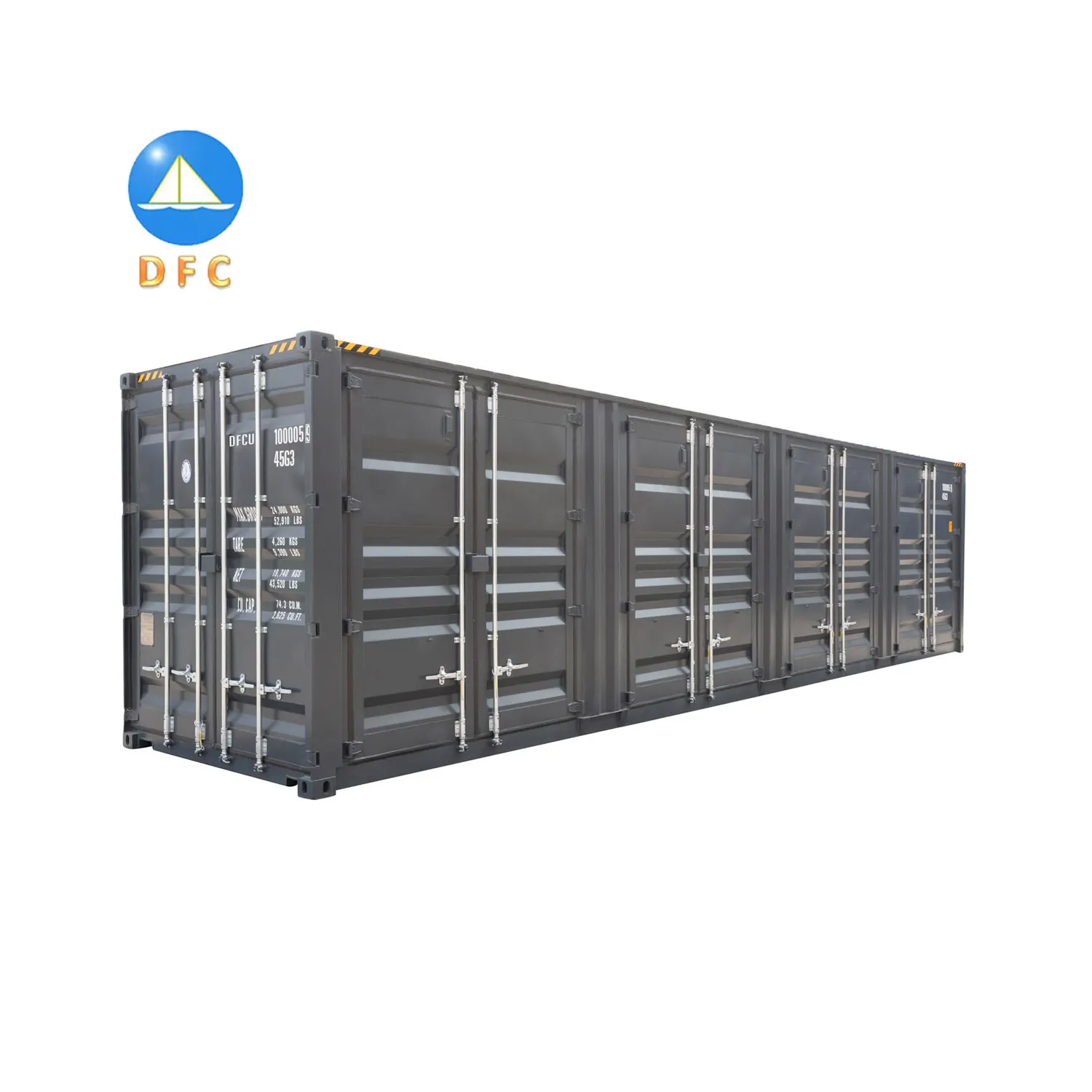 Professional Production Steel Storage Open Side Containers Efficient Loading 40 Foot Shipping Containers