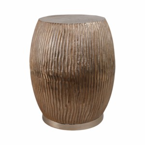 Elegante Sgabello da Camera da Letto con Finitura Texturizzata e Base Metallica, Arredo Decorativo - Product Image 4