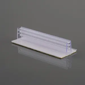 With Flexible Hinge Clear Edge Shelf Price Plastic Grip Label Holder Sign Holders