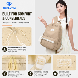 <span class=keywords><strong>Sac</strong></span> <span class=keywords><strong>à</strong></span> <span class=keywords><strong>dos</strong></span> en polyester <span class=keywords><strong>30L</strong></span> pour filles, style cottagecore français, esthétique vintage florale <span class=keywords><strong>à</strong></span> pois, OEM ODM - Product Image 2