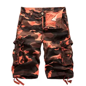 Nuovi pantaloncini Cargo larghi mimetici da uomo freschi estivi all'aperto pantaloni mimetici pantaloncini Casual da spiaggia