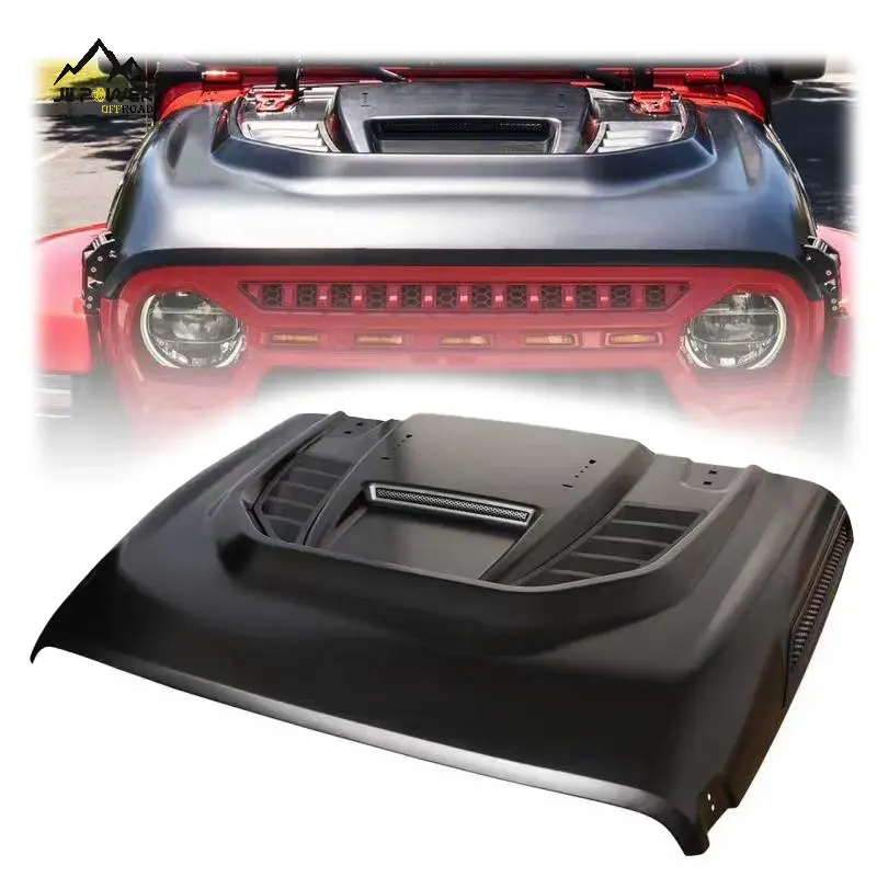 Steel China Manufacturer Car Engine Hood for Jeep Wrangler JL & Gladiator