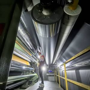 Rollo de lona de PVC <span class=keywords><strong>JLM</strong></span> 900GSM impermeable ignífugo para construcción, cubierta de techo - Product Image 3