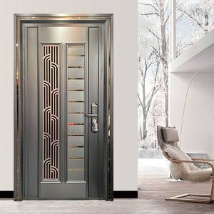 <span class=keywords><strong>Porta</strong></span> d'Ingresso Moderna Xindi Premium in Acciaio Inox 304 con Apertura Manuale - Antieffrazione e Resistente alle Intemperie - Product Image 6