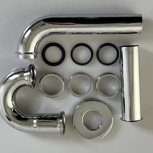 Phòng Tắm Thép Không Gỉ 304 Vòng P Bẫy <span class=keywords><strong>Siphon</strong></span> Phù Hợp Bẫy G 1 1/4 Lưu Vực Chất Thải <span class=keywords><strong>Siphon</strong></span> Chai P-Trap Cho Chậu Rửa - Product Image 5