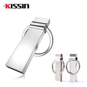 KISSIN แฟลชไดรฟ์พวงกุญแจโลหะ,Pendrive Custom Service 2.0 3.0 8GB 16GB 32GB <span class=keywords><strong>64</strong></span> <span class=keywords><strong>GB</strong></span> 128GB Usb Stick - Product Image 1