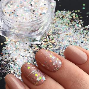 Kits de paillettes pour nail art, 12 boîtes, paillettes 3D pour ongles, paillettes métalliques brillantes, poudre acrylique, paillettes en poudre pour nail art - Product Image 5