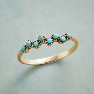 Anello in Argento con Turchese, Montatura a Castone, Minimalista, Unisex, per Uso Quotidiano, Anelli Raffinati Q398 - Product Image 6