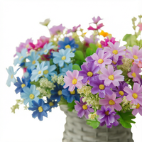 Fleurs de marguerites artificielles résistantes aux UV en soie, pour intérieur et extérieur, en tissu, pour cimetière, jardin, fête des Mères, fête des Pères, Nouvel An, remise de diplôme