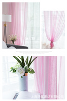Rideaux semi-transparents en Voile, en Fiber Polyester (Polyester), décoration de fenêtre, Design personnalisé, pour chambre à coucher, 100%