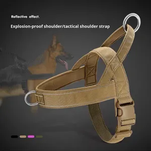 Harnais de style veste pour chien de grande taille, nouveau style, réfléchissant, anti-évasion, avec boucle de fermeture, pour <span class=keywords><strong>malinois</strong></span>, golden retriever, <span class=keywords><strong>berger</strong></span> allemand - Product Image 3