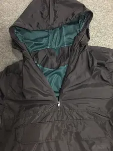 Mezza zip giacca antipioggia personalizzato mens sport all'aria aperta giacca a vento