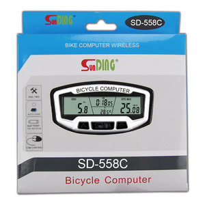 Xe đạp đo đường <span class=keywords><strong>LCD</strong></span> ánh sáng kỹ thuật số mã máy dầu nhắc nhở xe đạp máy tính với chỉ số pin thấp - Product Image 5