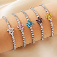 Pulsera de Moda al por Mayor de Latón de Alta Calidad con Baño de Oro de 14k y Zirconia, Brazalete Magnético de Cobre Puro para Mujer