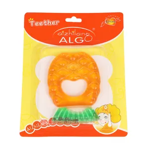 ALG pineapple shape cute baby teether toy soft eva water filled teether baby