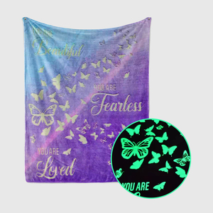 Manta Mágica que Brilla en la Oscuridad, Manta Luminosa de Franela para Niños, con Diseño de Estrellas, <span class=keywords><strong>Luna</strong></span> y Dinosaurios, Suave y Cálida, Regalo para Niños y Niñas, Fábrica GRS - Product Image 2