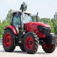 Traktor Roda Shuttle Shift 70HP dengan Penggerak Gigi 4WD Produktivitas Tinggi Ban Lebar untuk Penggunaan Pertanian