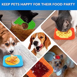 Alas Makan Perlahan Desain Baru <span class=keywords><strong>2026</strong></span>, Alas Jilat Silikon Pereda Kecemasan untuk Anjing dan Kucing dengan Cangkir Hisap Kuat - Product Image 3