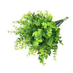 Ramo de Eucalipto Artificial de 35 cm, Plástico Verde, Decoración Interior para el Hogar u Oficina, Regalo - Product Image 1