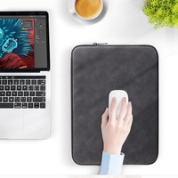 Sac pour ordinateur portable en cuir PU de 11, 13,3, 14, 15,6 pouces, étui pour tablette, pochette de rangement, sacs pour ordinateur, housse pour ordinateur portable imperméable
