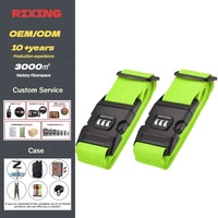 Sangle de bagage en nylon robuste de 50 mm avec logo personnalisé, ceinture de voyage réglable pour valise avec boucle à dégagement rapide, service OEM