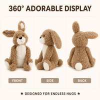 Peluches Lapin Brun Personnalisées, Jouets en Peluche Mignons Kawaii pour Enfants, Lapins en Peluche Doux, Cadeau Promotionnel pour Enfants