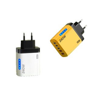 Chargeur GaN ultra-rapide 240W, conception ignifuge, triple port <span class=keywords><strong>USB</strong></span>/Type-<span class=keywords><strong>C</strong></span> pour 16 téléphones, tablettes, ordinateurs portables, montres intelligentes - Product Image 5