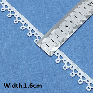 Factory <strong>Wholesale</strong> White Cotton Embroidered <strong>Lace</strong> Trim Ribbons <strong>Fabric</strong> for Craft Materials Clothes Home Decoration - Product Image 5