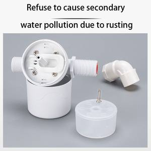 1/2การไหลของน้ำขนาดใหญ่ "3/4" 1 "ถังน้ำลอยบอลวาล์วน้ำพลาสติกลอยน้ำการควบคุมระดับหอคอยน้ำแบบอัปเกรด - Product Image 2