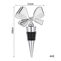 Bouchon de bouteille de vin décoratif amovible avec nœud papillon mignon avec joint en silicone pour Halloween Cadeau pour femmes Fête de vacances