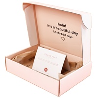Boîte d'emballage cadeau pour vêtements avec impression personnalisée, boîte d'expédition en carton avec logo personnalisé, boîtes d'expédition en carton ondulé