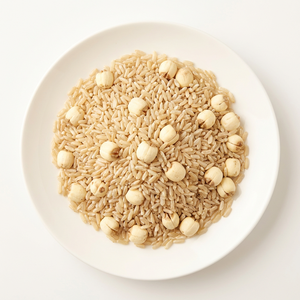 Aperitivo de Arroz Integral Instantáneo y Semillas de Loto de Marca Blanca Premium, Nutritivo, Bajo IG, Reemplazo de Comida de Granos Mixtos - Product Image 1