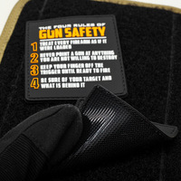 Los Cuatro Principios del Parche de PVC 3D con Velcro y Sello de Seguridad Listo para Enviar, Ideal para Mochilas Tácticas y Chalecos