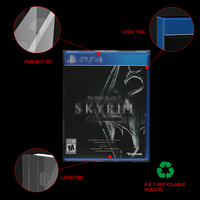 Boîtier Housse de Protection en PET Transparent pour Cartouche de Jeu PS2 et Accessoires GameCube