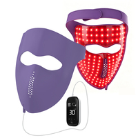 Masque facial LED de luminothérapie rouge 4D haute intensité pour soins de la peau professionnels en spa facial