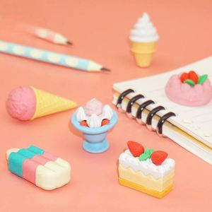 Nouvelles Gommes Créatives 3D en Forme de Donut et de Burger en Caoutchouc TPR, Thème Desserts, Cadeaux de Noël pour Écoles Primaires, Prix, Logo Personnalisé - Product Image 2