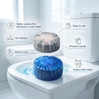 Film plastique PVA translucide souple Siker en gros, soluble dans l'eau, longueur 500m, pour emballage de blocs de toilettes en rouleaux et feuilles