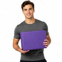 Blocs de yoga en mousse EVA haute densité For Basics - Forme brique 3x9x6 pouces, lot de 2