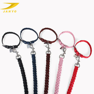 JANYO Neues Design Phantasie Mode 5 Farbe 100% Echt leder Schmuck Nieten Platte Hunde halsband - Product Image 6