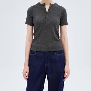 <span class=keywords><strong>Pull</strong></span> col polo en coton cachemire doux pour <span class=keywords><strong>femme</strong></span> Polo <span class=keywords><strong>rugby</strong></span> manches courtes en coton cachemire - Product Image 3